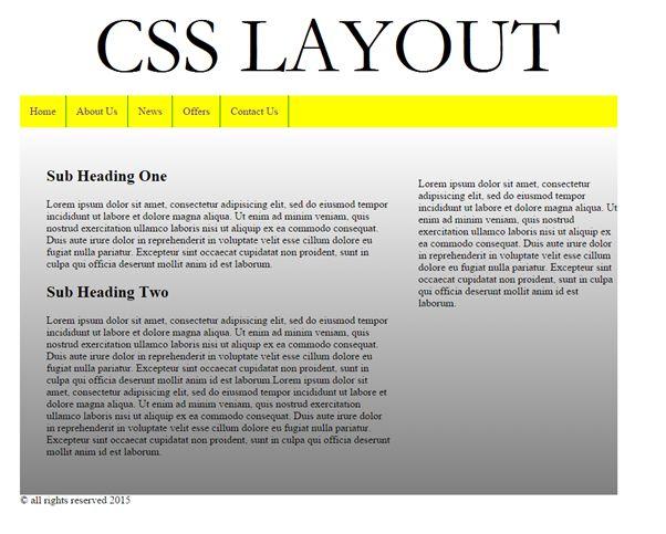 Garamond for the entire